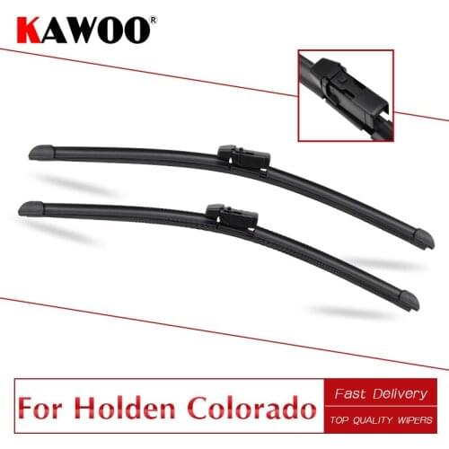 KAWOO For Holden Colorado RC RG Car Wiper Blade Rubber Fit Hook/Top Lock Arms 2008 2009 2010 2011 2012 2013 2014 2015 2016 2017