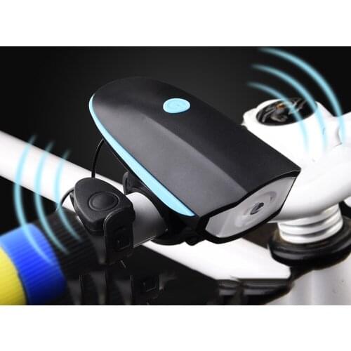 Bicycle Bell USB Charging Bike Horn Light Headlight Cycling Multifunction Ultra Bright Electric 140 Db Horn Bike Bell