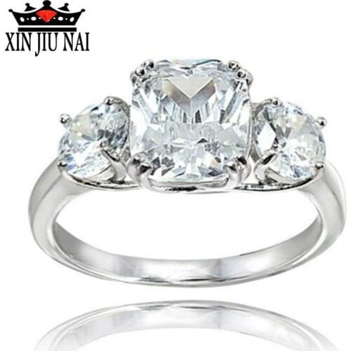 CZ sterling wedding Women Jewelry Gifts Hot Sell wedding Color Wedding Ring For Women New Engagement Femme Bijoux Fashion