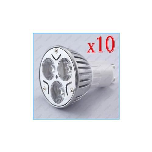10 GU10 3W High Power LED Ceiling Spot Light Lamp Bulbs