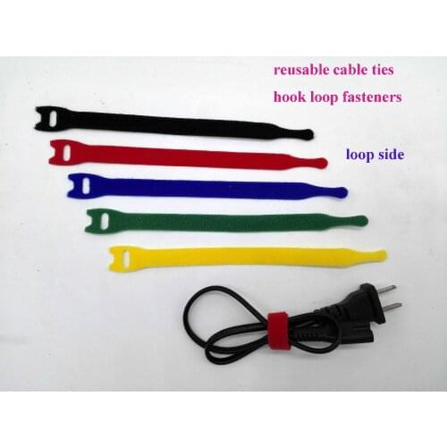 100pcs Wholesale ties 12*200mm Nylon Reusable Cable Ties with Eyelet Holes back to back cable tie loop hook nylon tie wrap strap