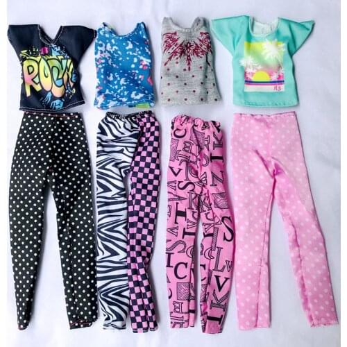 Newest Fashion Handmade 4 Style/Lot Doll Clothes Accessories 30cm For Barbie Kids Toys Best Birthday Christamas Gifts For Girls