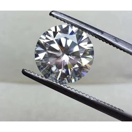 8mm IJ color 2ct carat Moissanite Round Brilliant Cut Loose stone Excellent loose stone lab diamond ring material