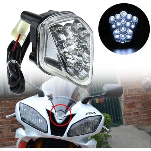 For YAMAHA YZF R6 2006-20007 Motorcycle Accessories Front Center Marker LED Pilot Light Headlight Headlamp Fog Lamp Head Light