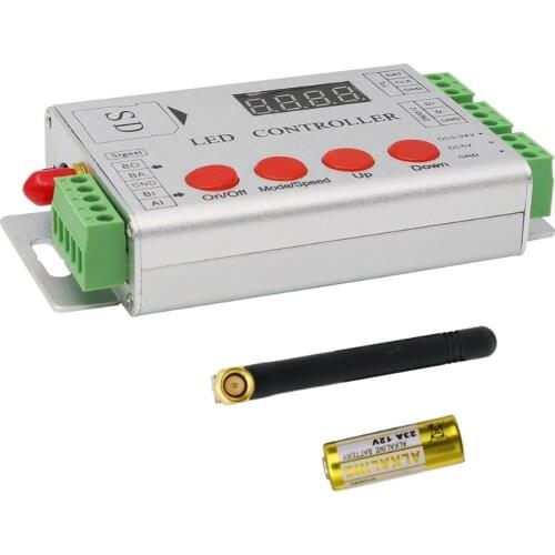 APA102C WS2812B WS2811 RGB RGBW LED RF Pixel Controller SD Card Support DMX Console(to select the programmes)