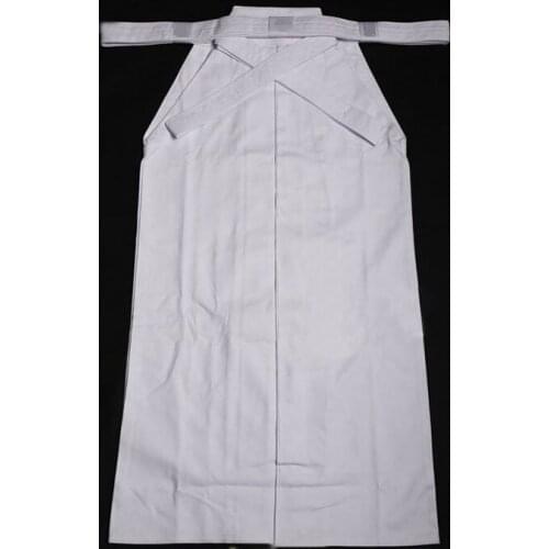 Unisex white 100% cotton 10000# pure cotton Kendo pants hakama Iaido Aikido top quality