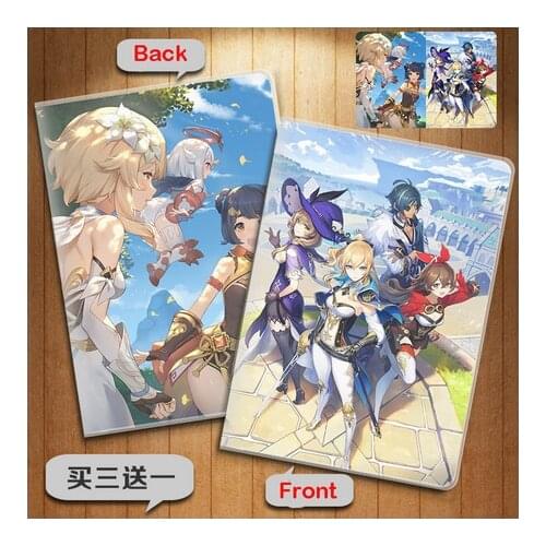 HOT Game Genshin Impact Klee Keqing Zhongli Paimon Venti Notebook Student Jotter Gift School Supplies Notepad Diary Stationery