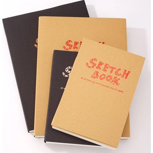 POTENTATE A4/A5 Sketch Book Notepad for Travel Diary Notebook 120Sheet Vintage Sketch Book Drawing School Supplies Notebook