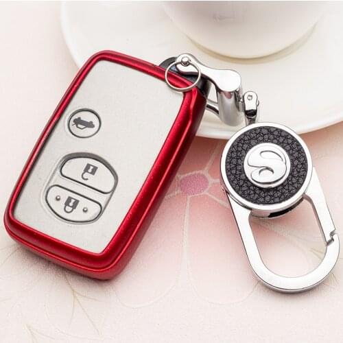 Car Key Case For Toyota Highlander Land Cruiser Riez RAV4 Camry Prado Auto Key Cover Scratches Protector auto key holder