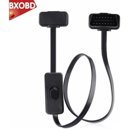 ELM327 Cable Connector OBD 2 Cable 16Pin Female Connector OBD II OBD2 with Switch Diagnostic Connector for ELM327