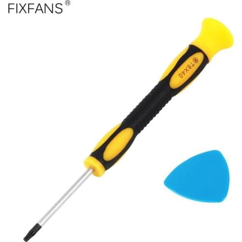 FIXFANS T8 Torx Screwdriver T8H Security Bit Screwdriver with Prying Tool for Xbox One Xbox 360 Wireless Controller Repair Tools