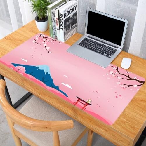 Flower Mouse Gamer Accessories Sakura Anime Mouse Pad Xxl Gaming Keyboard for Compass Varmilo PC Gamer Cabinet Mousepad Desk Mat
