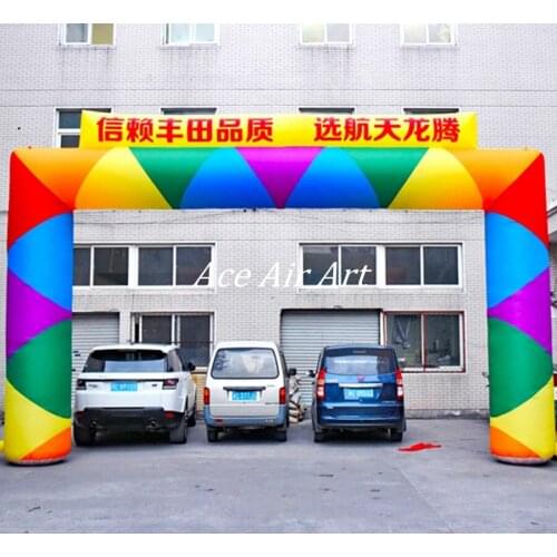 Beautiful and colorful inflatable square entrance,advertising arch/welcome archway for promotion