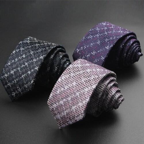 Business Mens Tie 2021 New Arrivals Fashion Casual Dress Suit Neck Ties for Men 6CM Skinny Striped Necktie Gift Box D22
