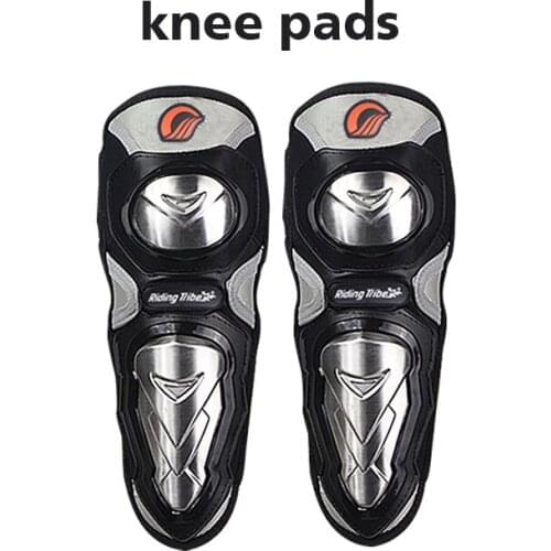 Riding Tribe 2017 New Motorcycle Knee Pads Stainless Steel Protector Upgrade Motor Protective Gear Elbowpad Protect HX-P19