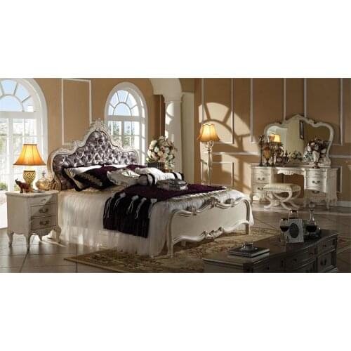 New classic America style white color bedroom furniture set 새로운 고전적인 미국 작풍 백색 색깔 침실 가구 세트 GH210