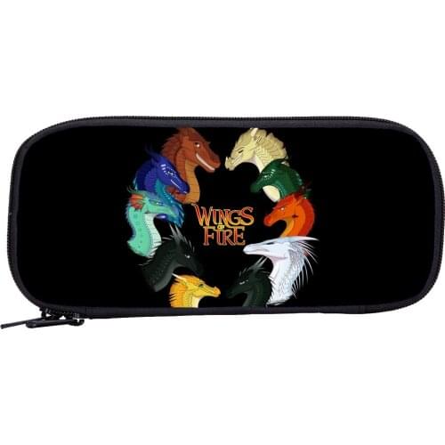 Personalized Wings of Fire Roomy Pencil Case Dragon Print Pecnil Bag School Stationery Bag Customized Your Own Image