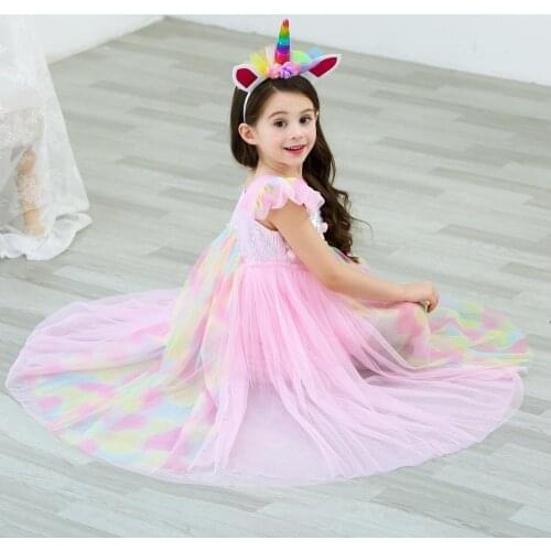 Halloween Cosplay Girl Princess Dress Childrens Wear Dress Kids Performance Party Mesh Dress Princess Dress