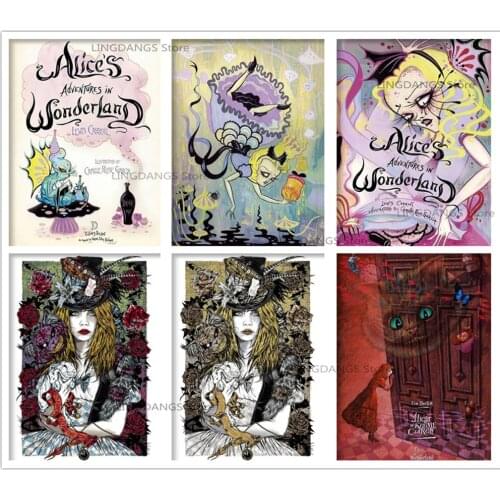 Disney Poster 5d Diy Diamond Painting Cartoon Movie Alice In Wonderland Diamond Mosaic Embroidery Cross Stitch Home Decor Gift