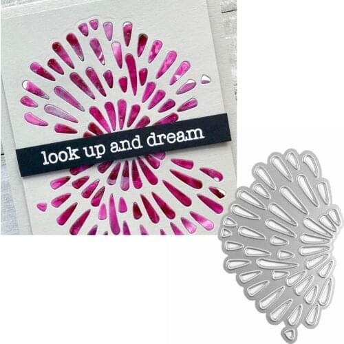 Radial Flower Pattern Metal Cutting Dies Stencils Radial Flower Pattern Die Cut For Card Making DIY New 2019 Crafts Cards