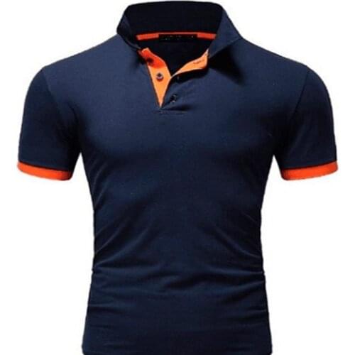 Mens Polo Shirt 2020 New Summer Short Sleeve Turn-over Collar Slim Tops Casual Breathable Solid Color Business Shirt
