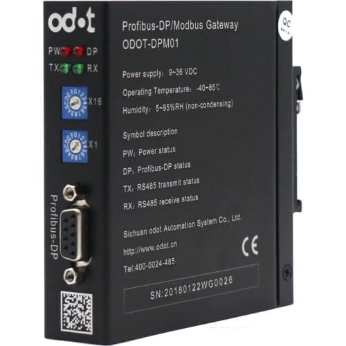 Profibus-DP/Modbus Gateway, Modbus RTU Master/Slave to Profibus DP protocol converter RS485 RS422 RS232 35mm Din Rail