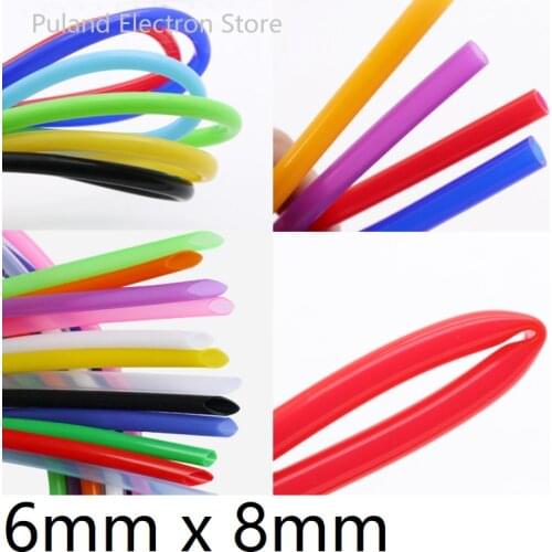 6x8 Silicone Tube ID 6mm OD 8mm Wall Thickness 1mm Flexible Rubber Hose Silica Gel Food Grade Soft silicone pipe rubber tubing