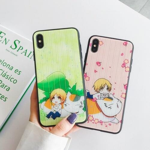 Jotunao Boy and cat texture silicone phone case for iPhone 6 7 8 X XR XS XSMAX for iPhone 6 7 8 X XR XSMAX