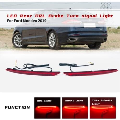 LED Bumper Reflector Tail Lights For Ford Fusion Mondeo 2013-2016 2019 2020 Tail Lights & Brake Lights and Turn Signal Light