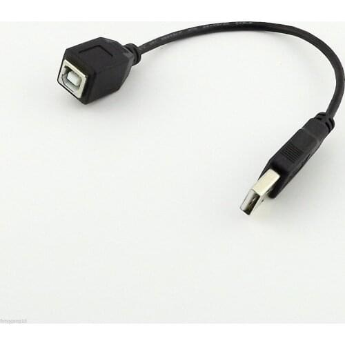 10pcs USB 2.0 A Male to Type B Female Printer Extension Converter Adapter Cable 15cm