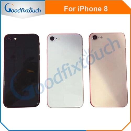 High Quality For iPhone 8 8G Back Middle Frame Chassis Full Housing Rear Cover Battery Door With Flex Cable Housing Assembly