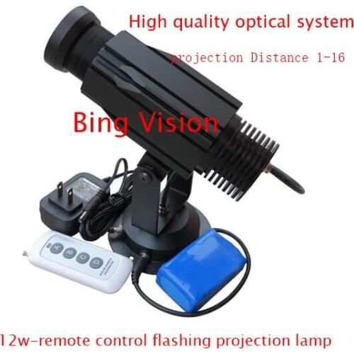High quality LED advertising image projections lamp, led logo projections light12W-Wireless Control Flashing projection 1-color