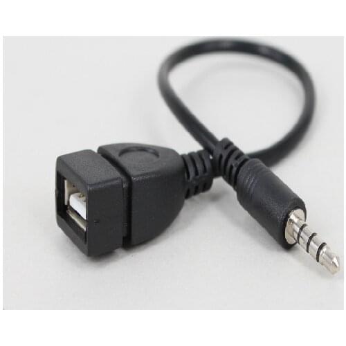 High quality 3.5mm to usb cable adapter audio aux Jack Male converter Charge Cable