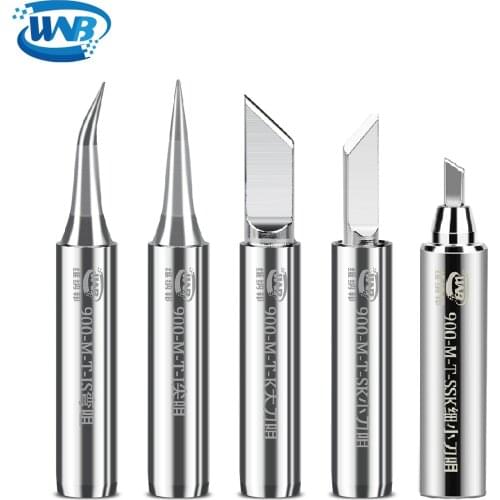 WNB Lead-Free Copper Aluminum Alloy Soldering Iron Tip Constant-Temperature 900M-T Inside Heat Welding Tips BGA Soldering Tools