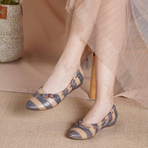 2021 Designer Shoes Genuine Leather Slip-on For Women Handmade Pointed Toe Color Blocking Flats Green/Purple