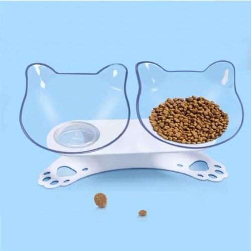 1pcs Pet Bowl Set Creative Tilting Neck Protective Pet Food Bowl Cat Bowl Dog Bowl for Dog Cats