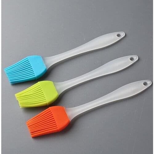 1Pc Silicone Pastry Brush Small Baking BBQ Basting Brush Oil Brush Clear Handle Kitchen Tools Reposteria Dropshipping Support