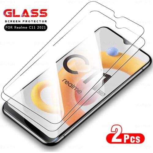 2pcs for realme c11 2021 screen protector for oppo realme c11 c 11 2021 tempered glass realmec11 2021 protective safety films