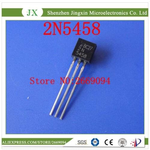 5PCS/10PCS free shipping 2N5458 IC JFET N-CH SS GP 25V TO92 5458 N5458 TO-92-3