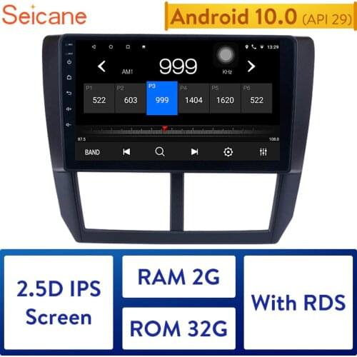Seicane 9" Android 10.0 2din Car Multimedia Player For 2008 2009 2010 2011 2012 Subaru Forester Support Steering Wheel Control
