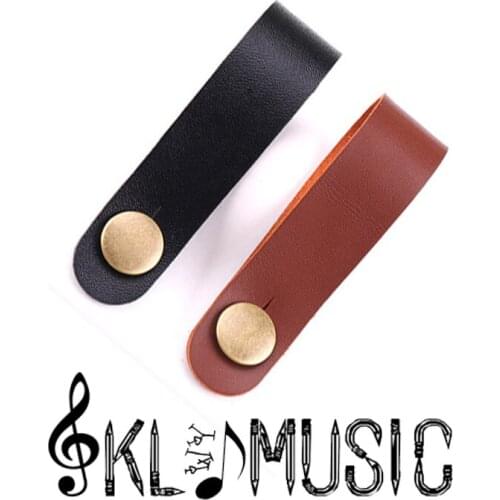 Bass/Ukulele/Acoustic Guitar Neck Strap Leather Material with Strong Metal Fastener Fits