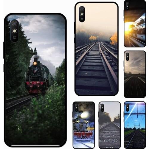 Train Rail Sunlight For Xiaomi Redmi 9 9C 7A 8A 9A K40 9T Phone Case For Redmi Note 10 Pro Note 9 8 7 9S 8T