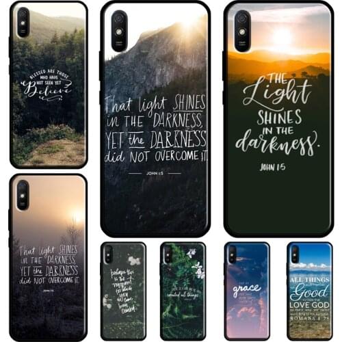 Bible Jesus Christ Christian Quotes Phone Case For Xiaomi Redmi Note 10 Pro 8 9 Pro 8T 9S Cover For Redmi 9T 9 9A K40 9C 7A 8A