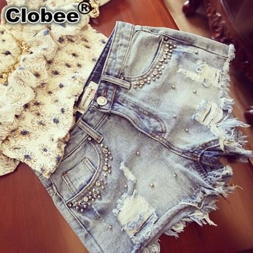 Женские джинсовые шорты Clobee China At AliExpress