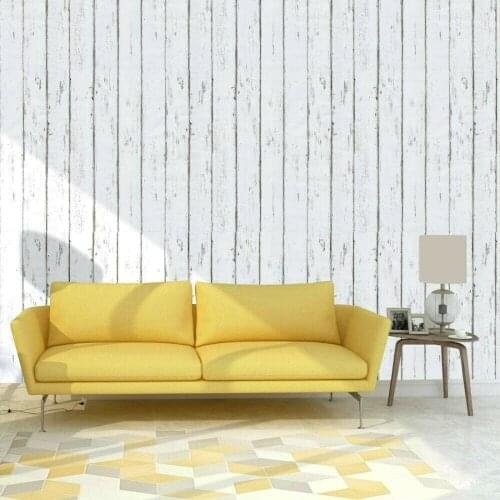 Home White Wood Grain Peel and Stick Wallpaper Vintage Distressed Home Decor
