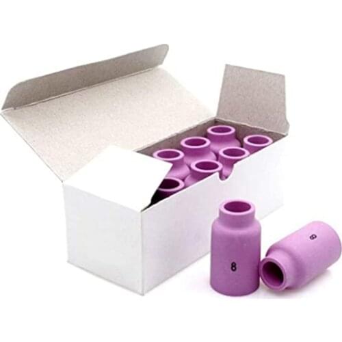 54N14 Ceramic Nozzle 1/2'' 13mm Alumina Shield TIG Welding SR/WP-17 WP-18 WP26 Torch Case of 10