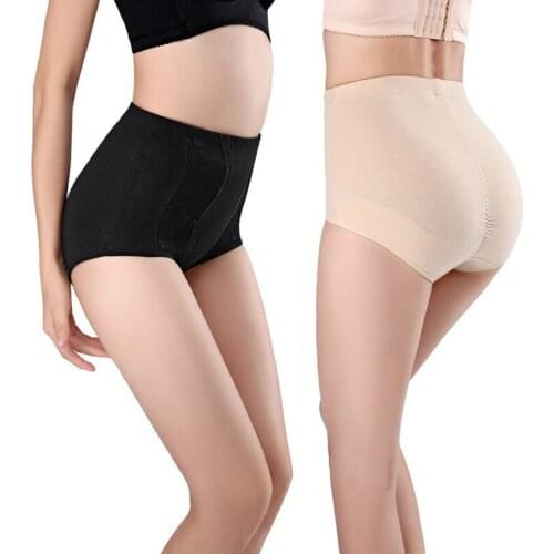 Plus Size Womens Body Shaper Mid-waist Cotton Tucked Belly Corset Corset Panties comfortable Hip Pants Control Panties