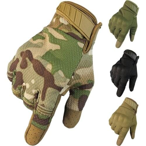 New Military Tactical Gloves Motorcycle Touchscreen Gloves Anti-skid Breathable Climbing Sports Gloves Full Finger Combat Gloves