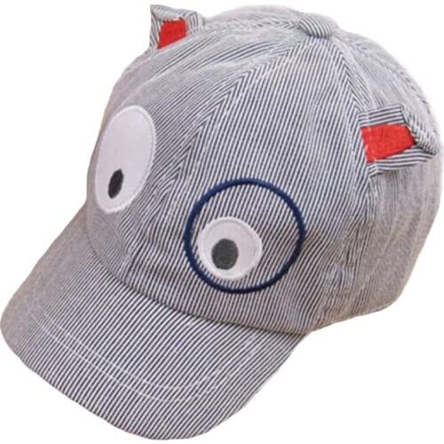 Wholesale Baby Boy Girl Character Dog Cotton Casual Children Baseball Cap Child Cute Snapback Caps Hat 0-3y Ajustable Unisex