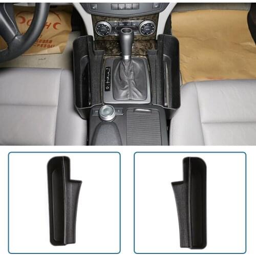 For Mercedes Benz C Class W204 2008-2014 Car Plastic Central Console Storage Box Phone Holder Accessories